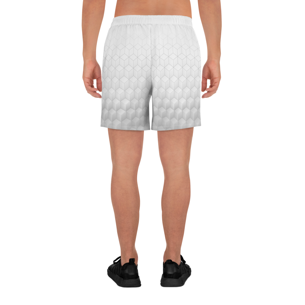 Breathable Active Aesthetic Structure Men's Athletic White Shorts