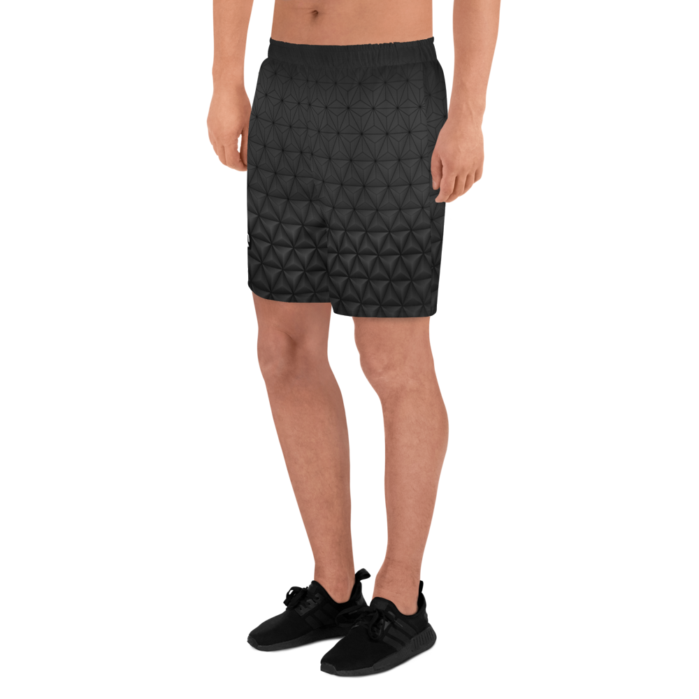 Breathable Active Aesthetic Structure Men's Athletic Black Shorts