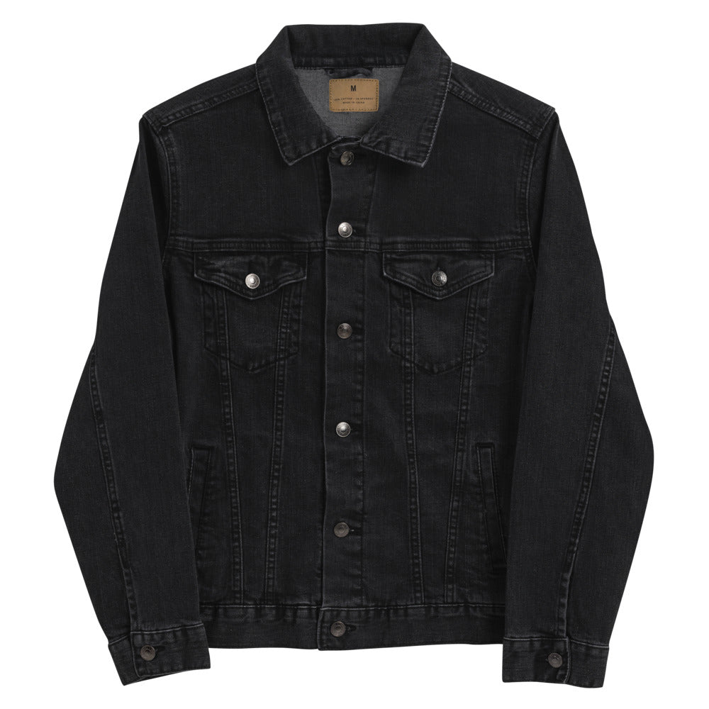 Aesthetic Structure Black Unisex Denim Jacket