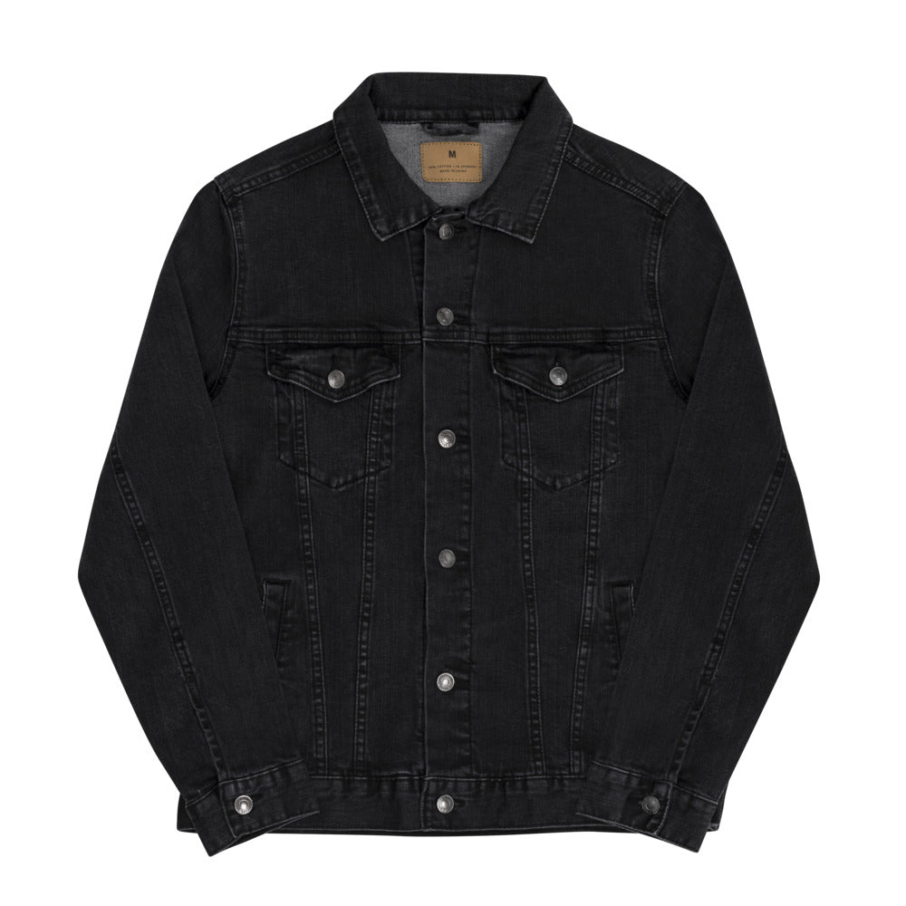 Aesthetic Structure Black Unisex Denim Jacket